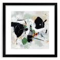 Colorful Abstract Wall Art – Bold Black and Green Modern Canvas