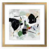 Colorful Abstract Wall Art – Bold Black and Green Modern Canvas