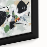Colorful Abstract Wall Art – Bold Black and Green Modern Canvas