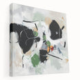 Colorful Abstract Wall Art – Bold Black and Green Modern Canvas