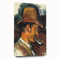 Impressionist Portrait - Man with Pipe by Cézanne Wall Art Print