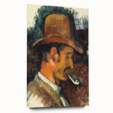Impressionist Portrait - Man with Pipe by Cézanne Wall Art Print