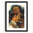 Impressionist Portrait - Man with Pipe by Cézanne Wall Art Print