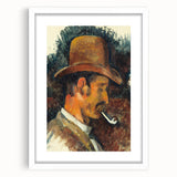 Impressionist Portrait - Man with Pipe by Cézanne Wall Art Print