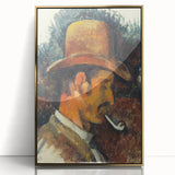 Impressionist Portrait - Man with Pipe by Cézanne Wall Art Print