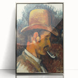 Impressionist Portrait - Man with Pipe by Cézanne Wall Art Print