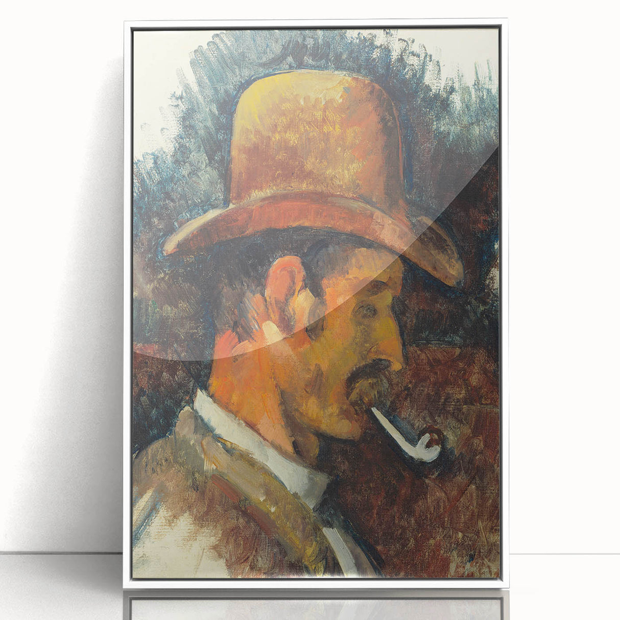 Impressionist Portrait - Man with Pipe by Cézanne Wall Art Print