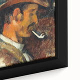 Impressionist Portrait - Man with Pipe by Cézanne Wall Art Print