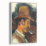Impressionist Portrait - Man with Pipe by Cézanne Wall Art Print