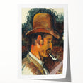 Impressionist Portrait - Man with Pipe by Cézanne Wall Art Print