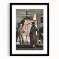 Vintage Modern Wall Art - Intriguing Scene of Figures in a Bedroom