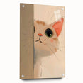 Curious Kitten Girls Room Wall Art - Playful Nursery Cat Print