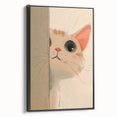 Curious Kitten Girls Room Wall Art - Playful Nursery Cat Print