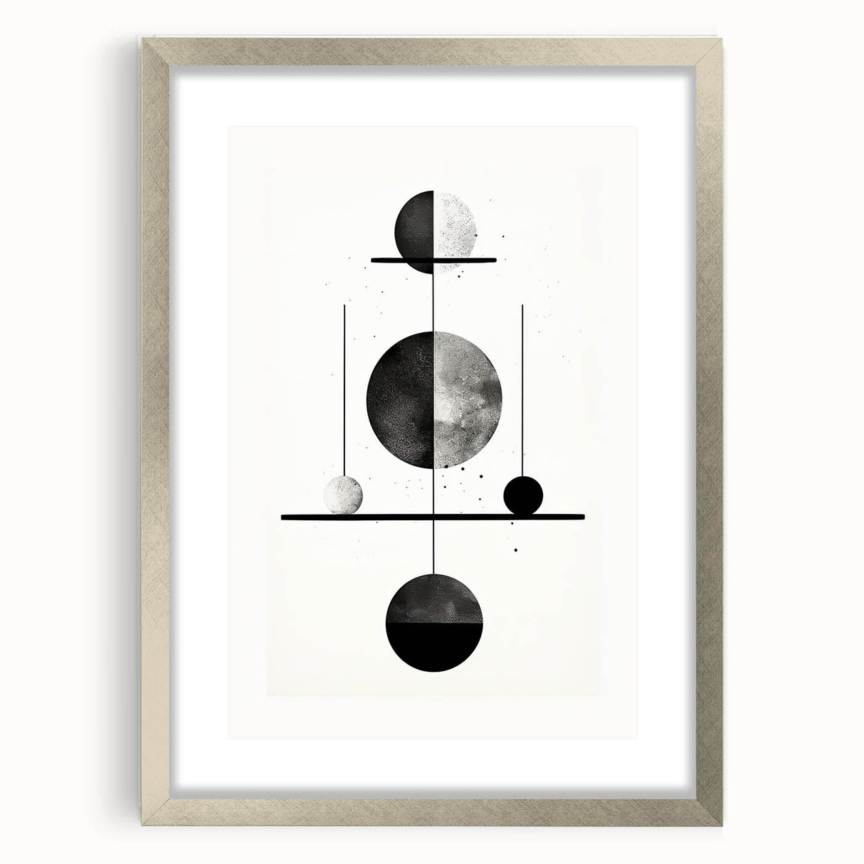 Modern Dining Room Wall Art – Minimalist Geometric Balance Print