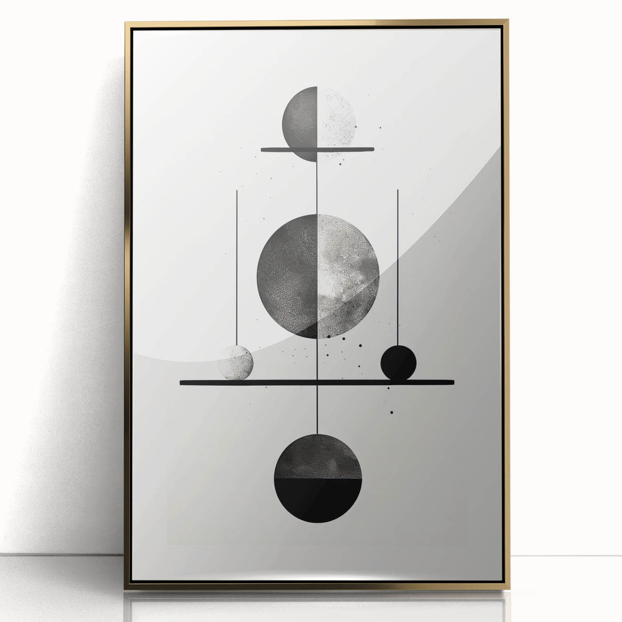 Modern Dining Room Wall Art – Minimalist Geometric Balance Print