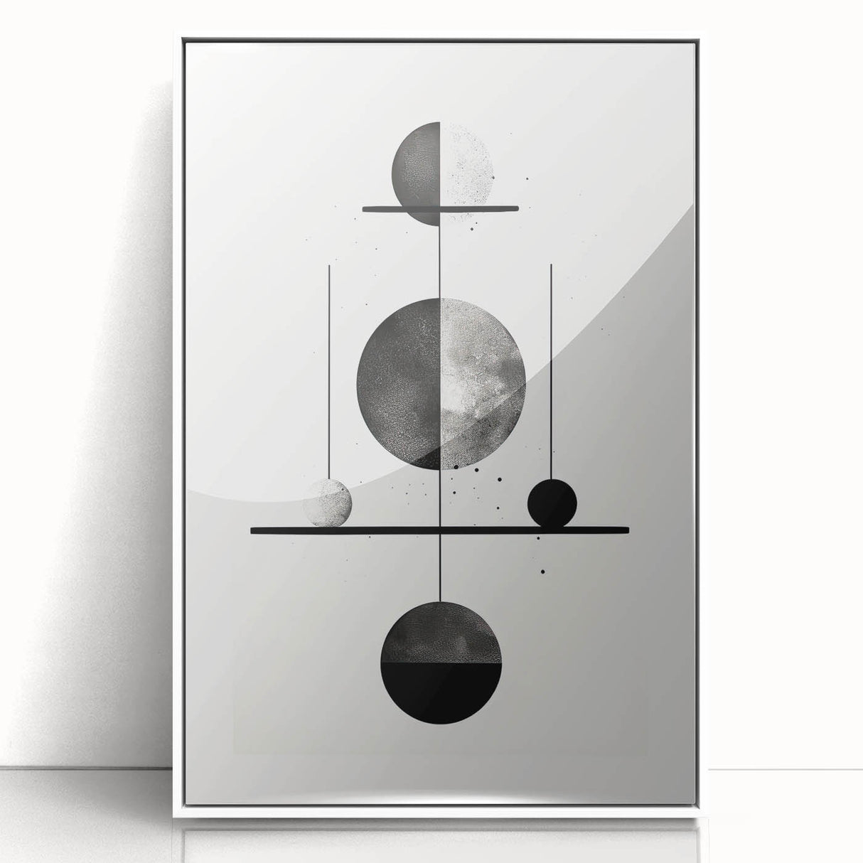 Modern Dining Room Wall Art – Minimalist Geometric Balance Print