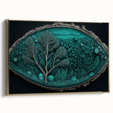 Nature-Inspired Abstract Living Room Wall Art – Large Canvas Print