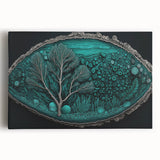 Nature-Inspired Abstract Living Room Wall Art – Large Canvas Print