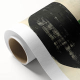 Abstract minimalist wall art on rolled canvas showcasing soft pastel colors and geometric shapes, ideal for modern home decor and artistic interiors.