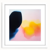Abstract Art Prints – Soft Yellow and Pink Gradient Modern Canvas