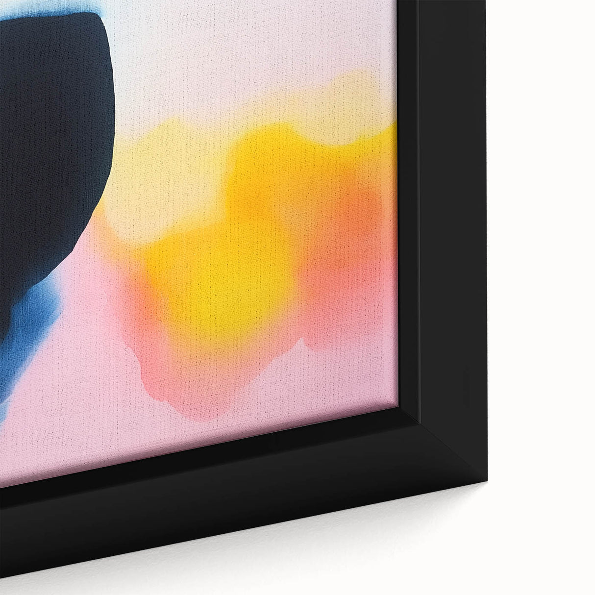 Abstract Art Prints – Soft Yellow and Pink Gradient Modern Canvas