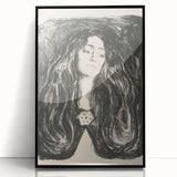 Expressionist Art - The Brooch, Eva Mudocci (1903) Wall Art Print