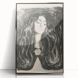 Expressionist Art - The Brooch, Eva Mudocci (1903) Wall Art Print