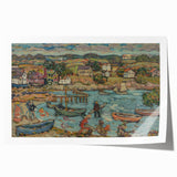 Impressionist Harbor Scene Wall Art - Prendergast's Marblehead Harbor Print