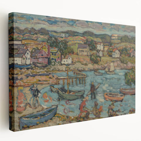 Impressionist Harbor Scene Wall Art - Prendergast's Marblehead Harbor Print