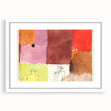 Abstract Composition Modern Art - Vibrant Colors and Geometric Style