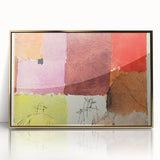 Abstract Composition Modern Art - Vibrant Colors and Geometric Style