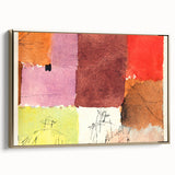 Abstract Composition Modern Art - Vibrant Colors and Geometric Style