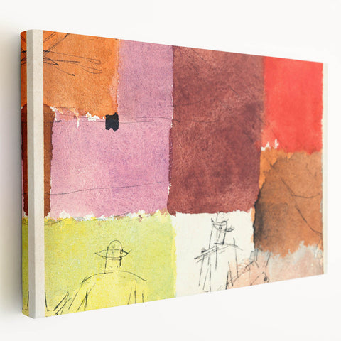 Abstract Composition Modern Art - Vibrant Colors and Geometric Style