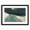 Realism Winter Landscape Art Print - Sleigh Ride by Winslow Homer