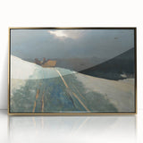 Realism Winter Landscape Art Print - Sleigh Ride by Winslow Homer