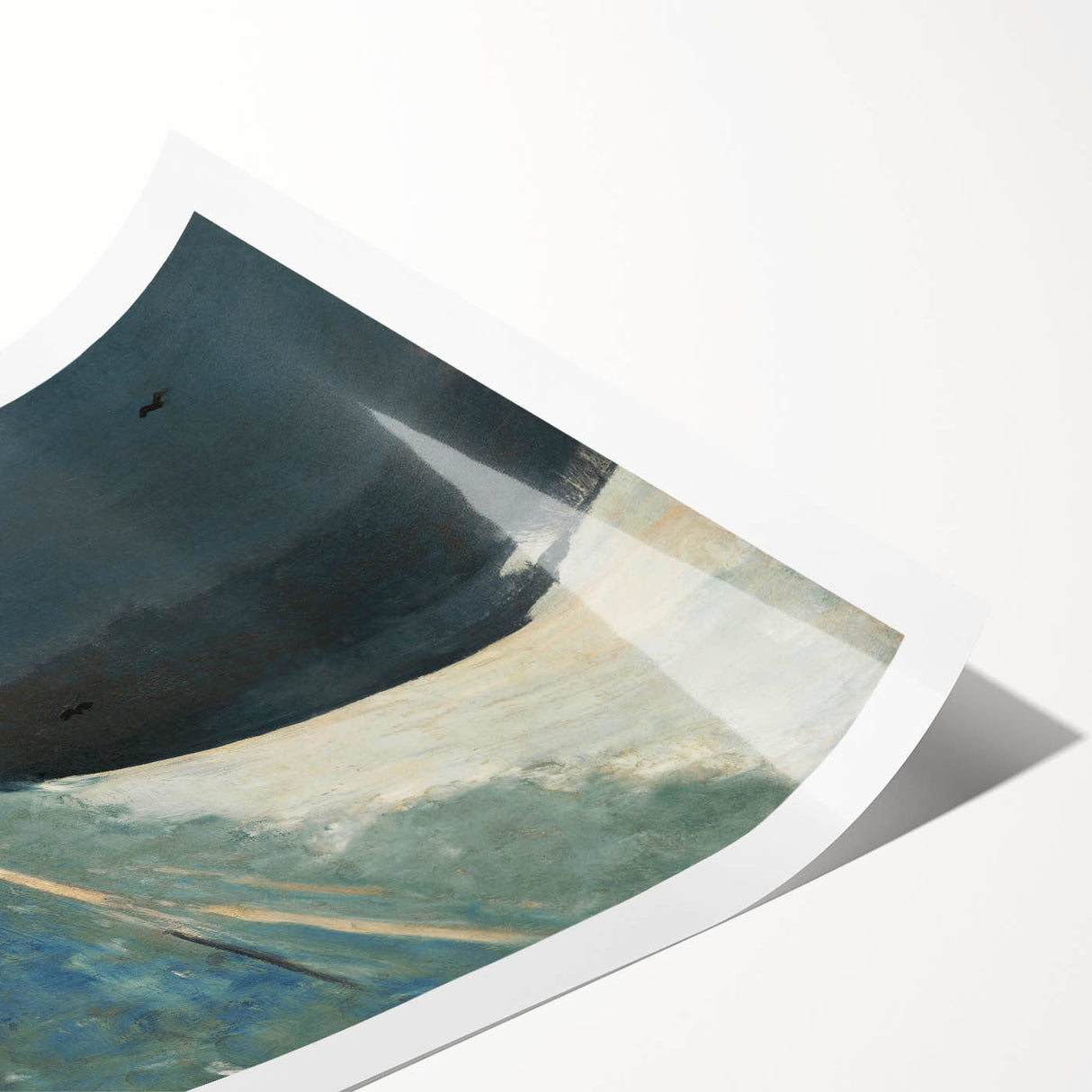 Realism Winter Landscape Art Print - Sleigh Ride by Winslow Homer