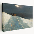 Realism Winter Landscape Art Print - Sleigh Ride by Winslow Homer