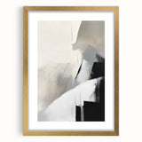 Framed Dining Room Prints – Abstract Neutral Black & Gray Art