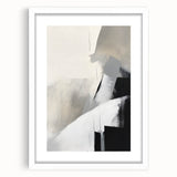 Framed Dining Room Prints – Abstract Neutral Black & Gray Art
