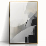 Framed Dining Room Prints – Abstract Neutral Black & Gray Art