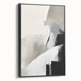 Framed Dining Room Prints – Abstract Neutral Black & Gray Art