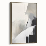Framed Dining Room Prints – Abstract Neutral Black & Gray Art