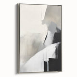 Framed Dining Room Prints – Abstract Neutral Black & Gray Art