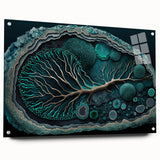 Organic Abstract Living Room Wall Art – Large Canvas & Framed Print