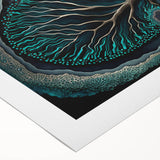 Organic Abstract Living Room Wall Art – Large Canvas & Framed Print