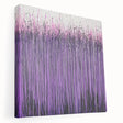Abstract floral stretched canvas artwork showcasing vibrant colors and intricate designs, viewed from the side, perfect for enhancing modern home decor.