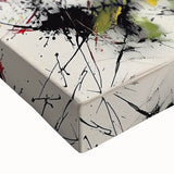 Modern Abstract Wall Art – Explosive Red and Yellow Canvas Print