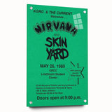Nirvana 1989 Concert Poster - Vintage Retro Wall Art for Music Fans