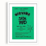 Nirvana 1989 Concert Poster - Vintage Retro Wall Art for Music Fans