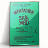 Nirvana 1989 Concert Poster - Vintage Retro Wall Art for Music Fans